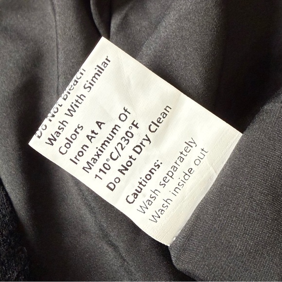 Commense Darling Linen Button Front Mini Dress Black XS NWT Cotton Linen - Picture 8 of 8